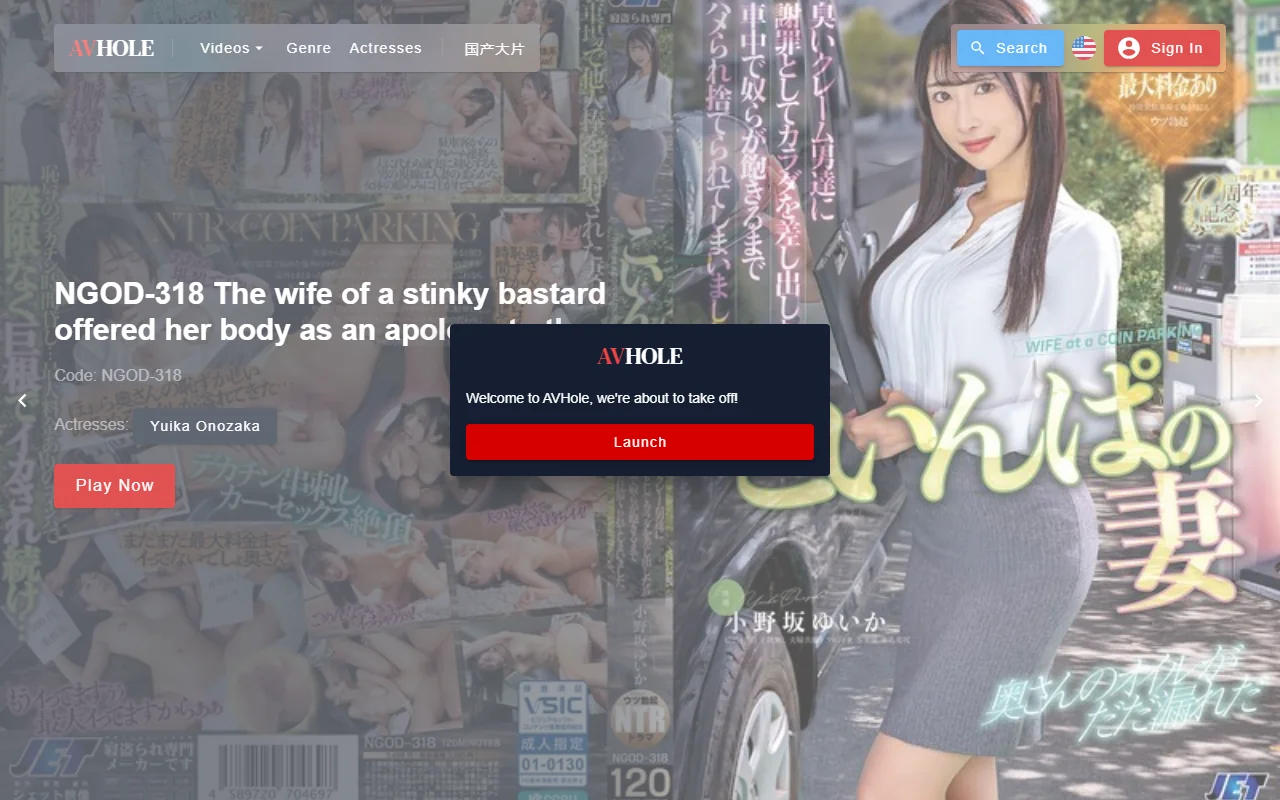 Screenshot of Avhole Website Review