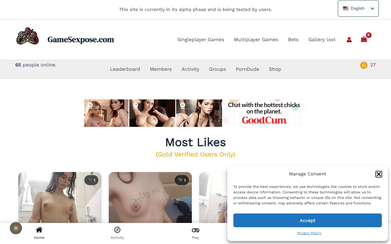 Screenshot of Gamesexpose Review