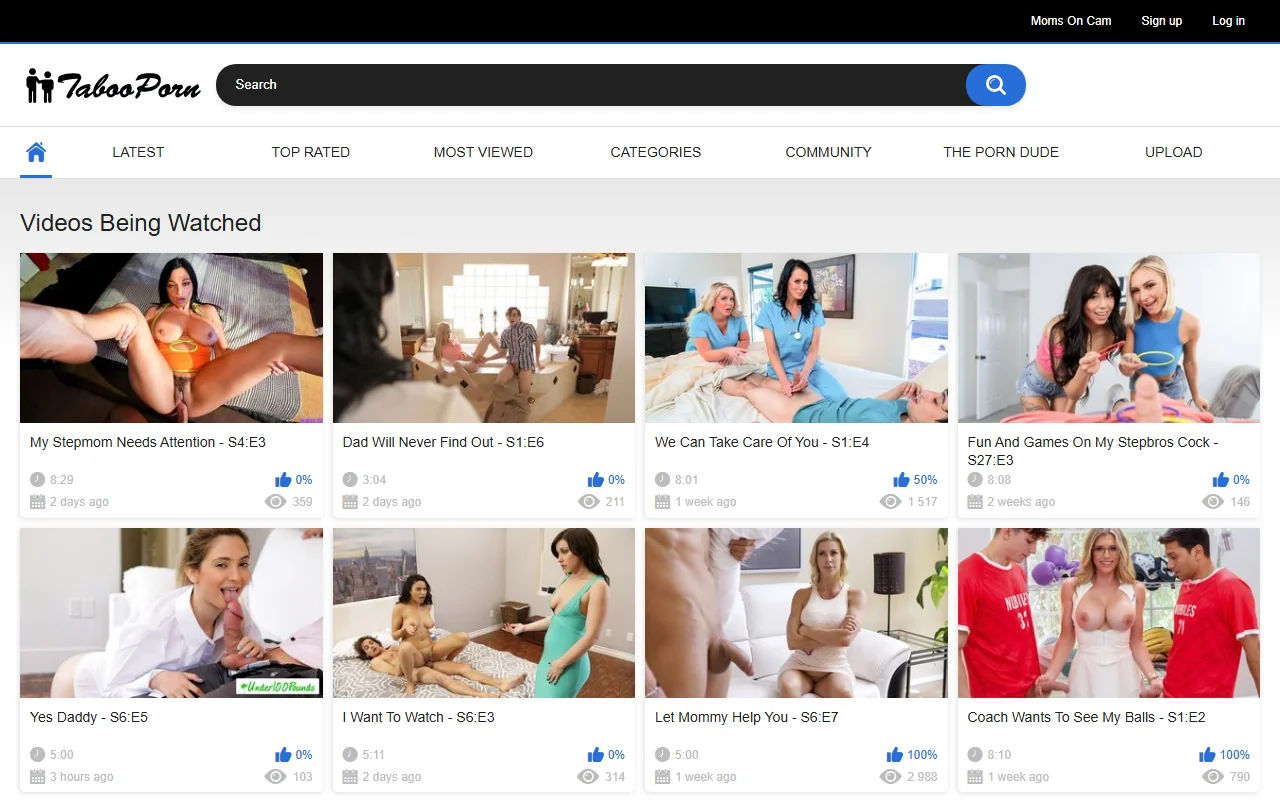 Screenshot of Tabooporntv